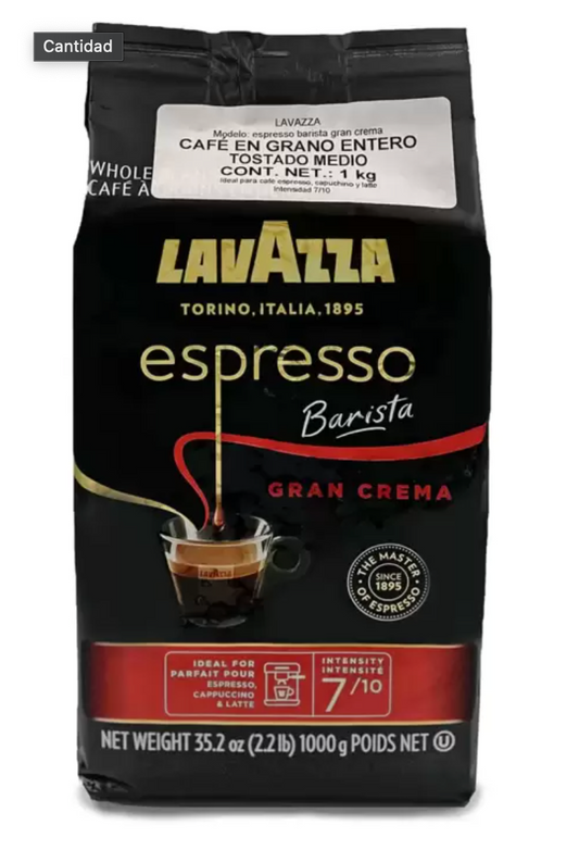 Lavazza Café Gran Crema Espresso Grano Entero 1 kg - .