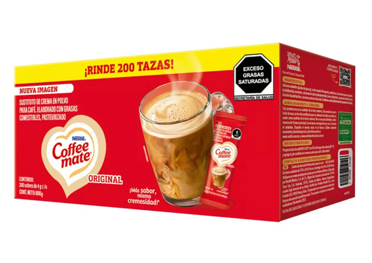 Coffee Mate Sustituto de Crema en Polvo 200 sobres de 4 grs