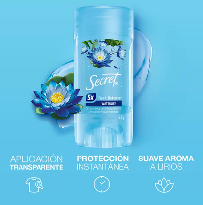 Secret Waterlily Antitranspirante 4 piezas de 73 grs  - KOZ