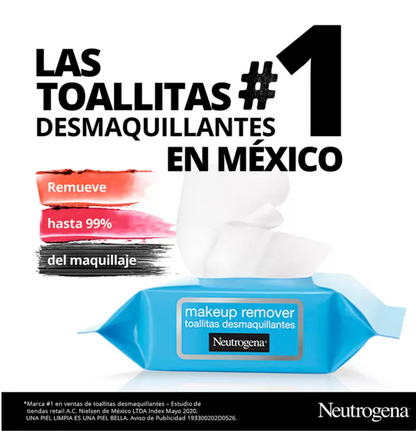 Neutrogena Toallas Desmaquillantes 5 paquetes de 25 piezas - KOZ