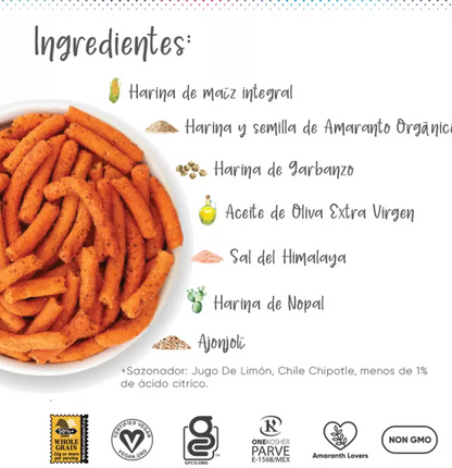 I Amaranth Churritos de Amaranto Chipotle 500 grs - KOZ