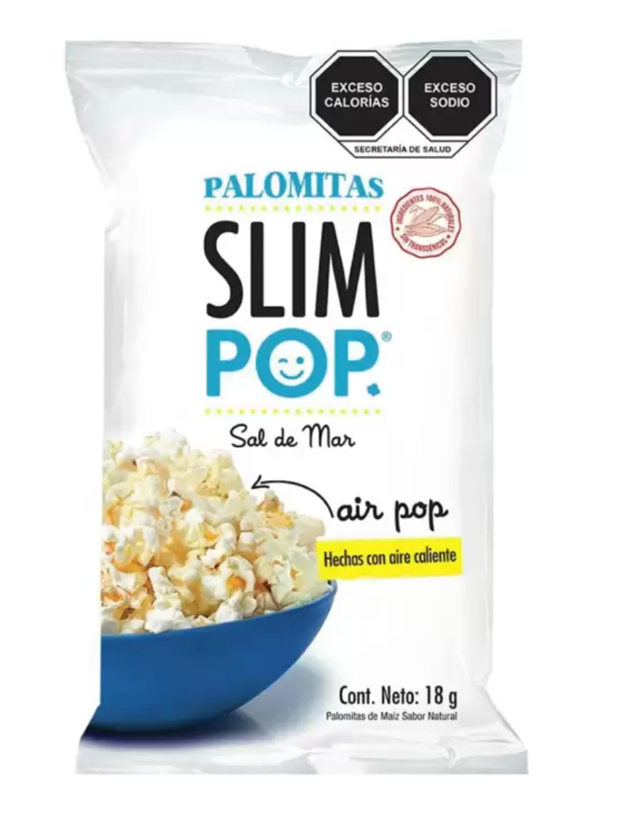 Slim Pop Palomitas Surtidas 20 pzas de 18 g y 4 pzas de 25 grs