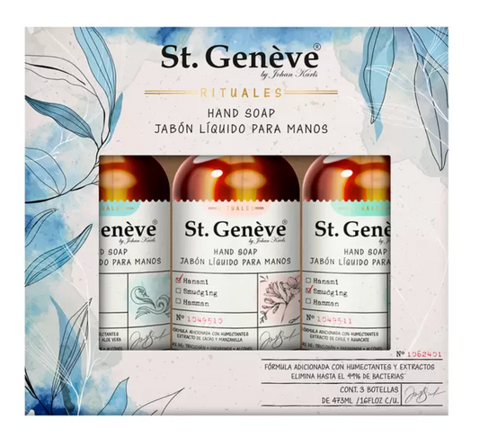St. Genève Jabón Líquido para manos 3 pzas de 473 ml - KOZ