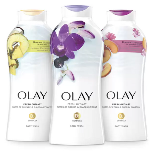 Olay Jabón Líquido Corporal Fresh Outlast 3 piezas de 650 ml - KOZ