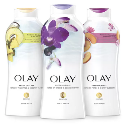 Olay Jabón Líquido Corporal Fresh Outlast 3 piezas de 650 ml - .