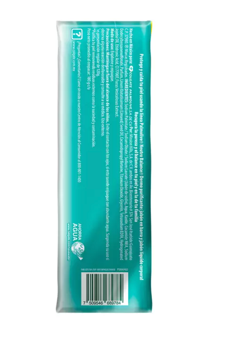 Palmolive Jabón Neutro Balance Dermo Purificante 14 piezas de 180 gr - KOZ