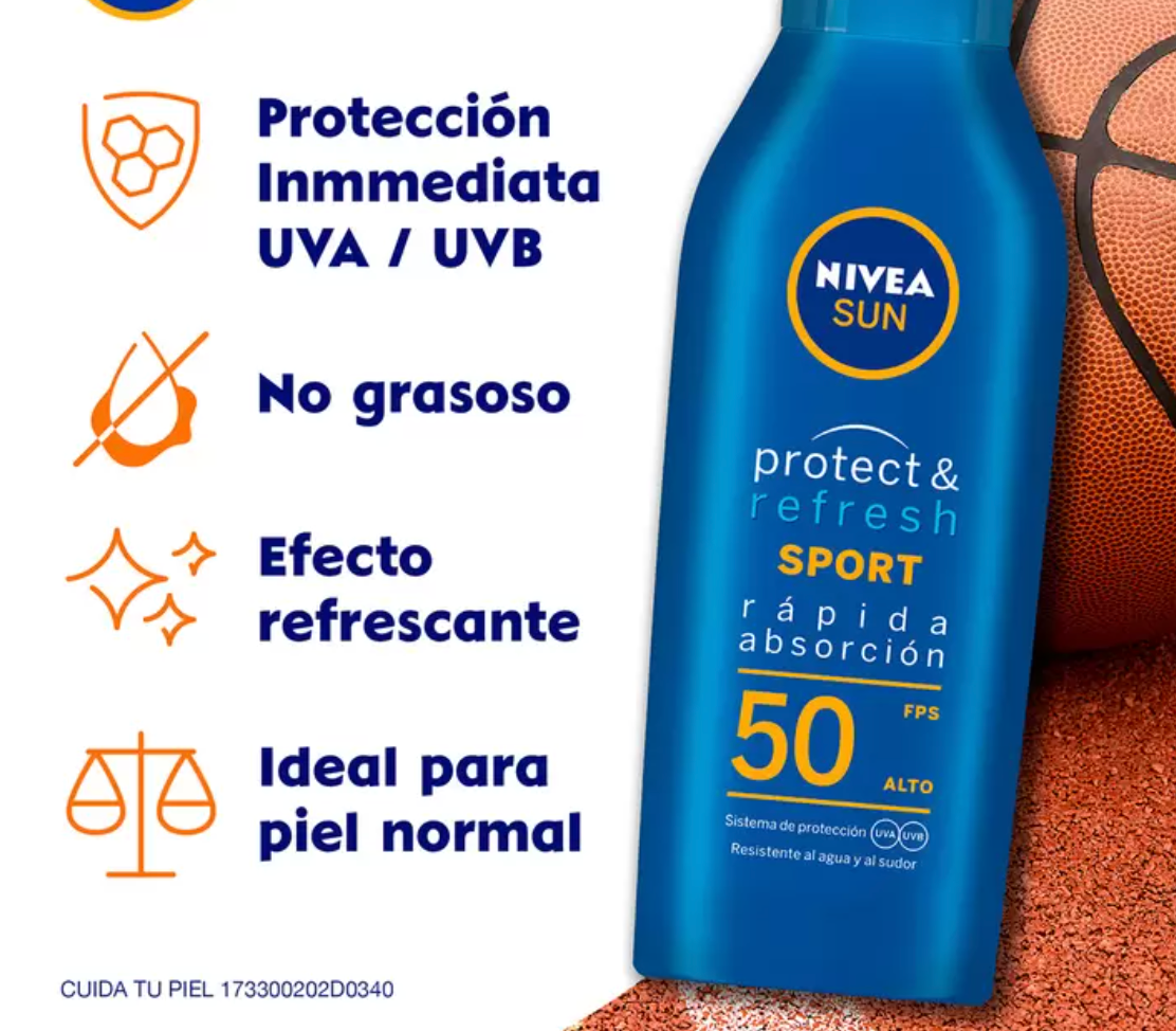 Nivea Sport Protector Solar 2 pzas de 200 ml + Protector Solar Infantil de 150 ml - KOZ