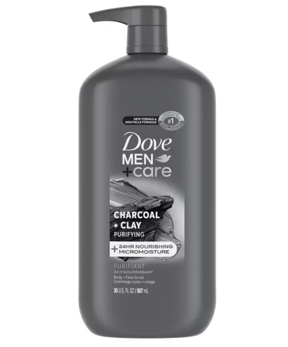 Dove Men Jabón Corporal y Facial Líquido Exfoliante 887 ml - KOZ