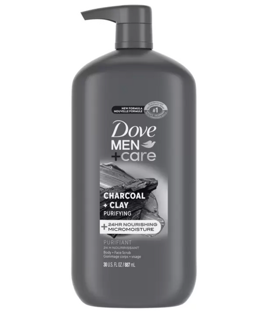 Dove Men Jabón Corporal y Facial Líquido Exfoliante 887 ml - KOZ