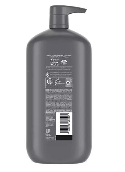 Dove Men Jabón Corporal y Facial Líquido Exfoliante 887 ml - KOZ