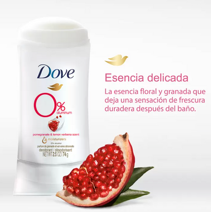 Dove Desodorante en Barra aroma Granada y Verbena 4 piezas de 74 grs - KOZ