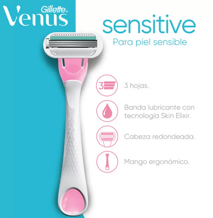 Gillette Venus Sensitive Rastrillo para Afeitar Desechable 15 piezas - .