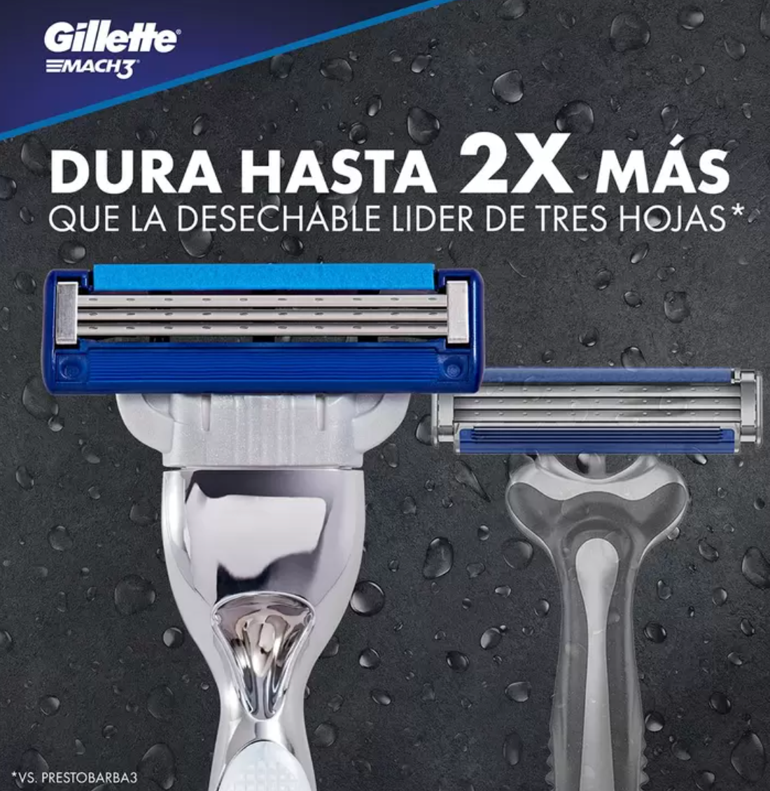 Gillette Mach3 Turbo Máquina + 9 cartuchos + Gel 71 grs - KOZ
