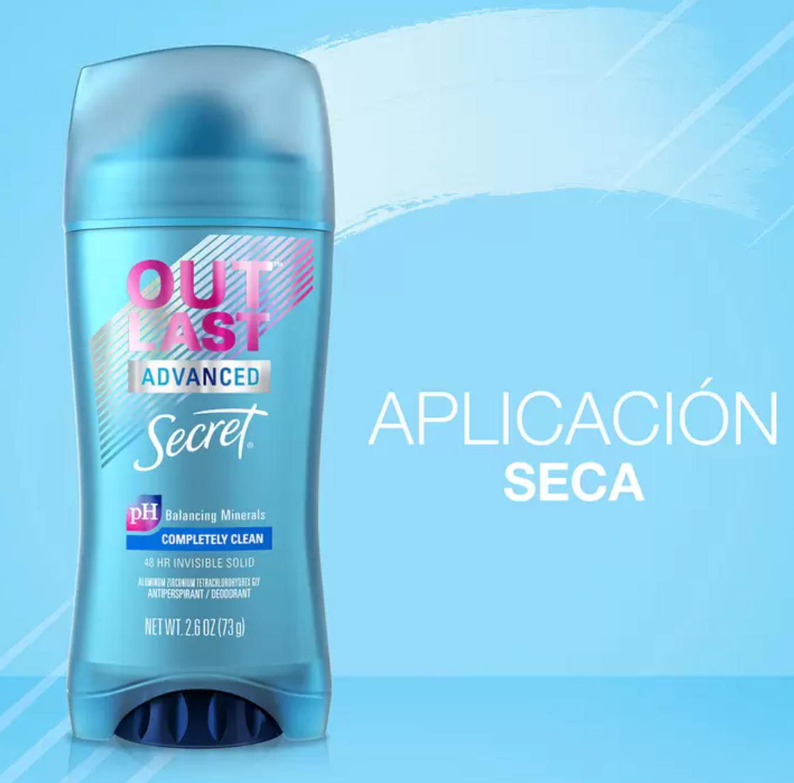 Secret Antitranspirante Outlast Advanced 4 pzas de 73 grs - KOZ