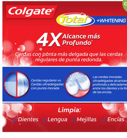 Colgate Cepillos de Dientes Total Whitening 8 piezas - KOZ
