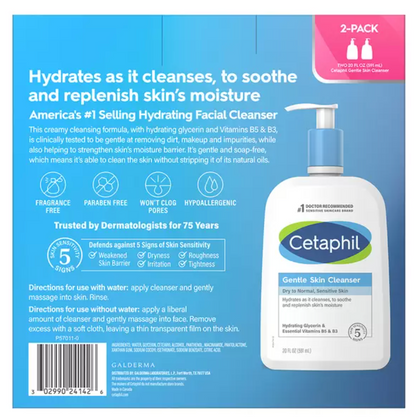 Cetaphil Loción Limpiadora 2 piezas de 591 ml - KOZ