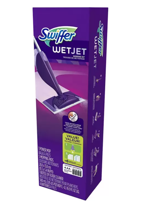 Swiffer Wet Jet Trapeador Power Kit de Inicio 4 Piezas - KOZ