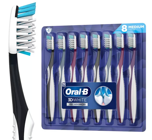 Oral-B 3D White Pro Advanced Cepillo de Dientes 8 piezas - KOZ