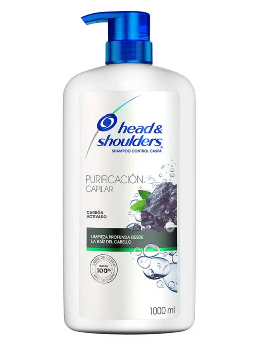 Head & Shoulders Shampoo con Carbón 1 L - .