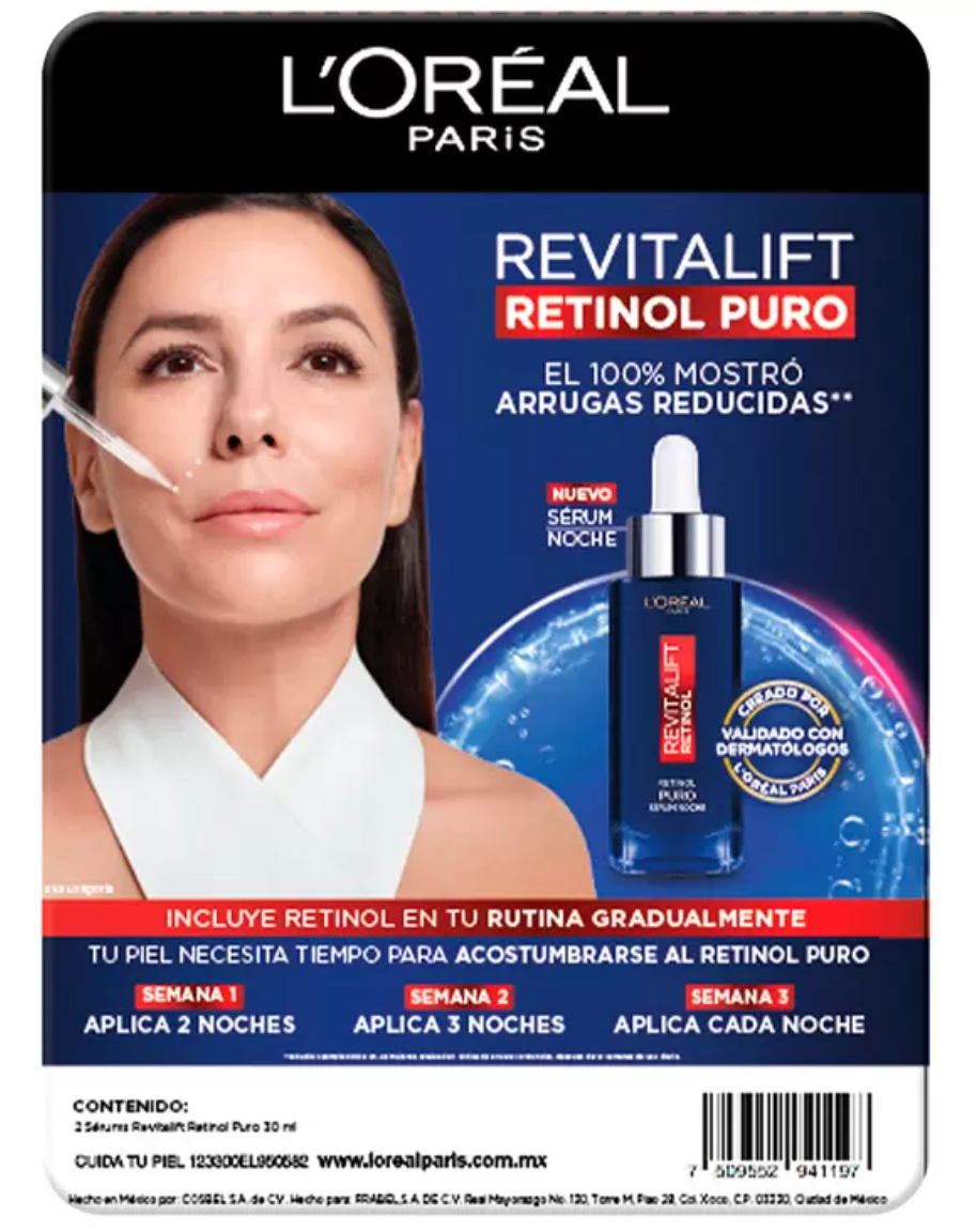 L'Oréal Paris Serum de Retinol 2 piezas - .