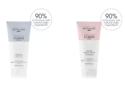 Byphasse Kit de Mascarillas de Arcilla 2 piezas de 150 ml - KOZ