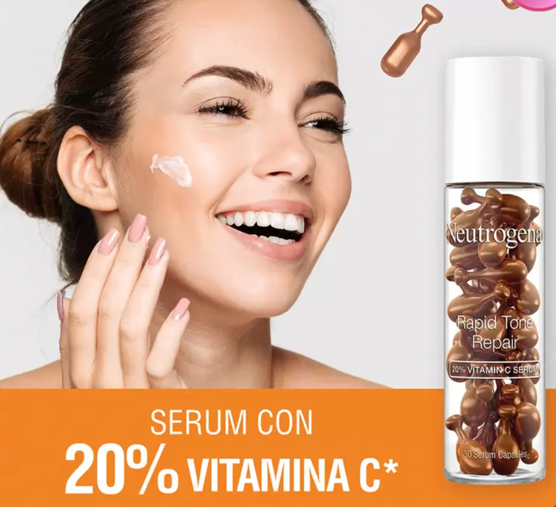 Neutrogena Suero Facial de Vitamina C 60 cápsulas - KOZ