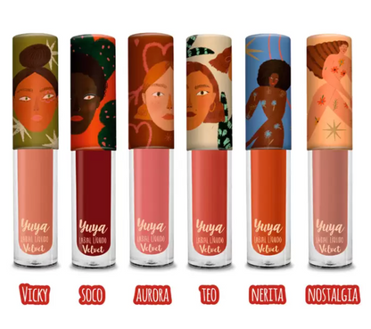 Yuya Mini Labiales Velvet 6 piezas - KOZ