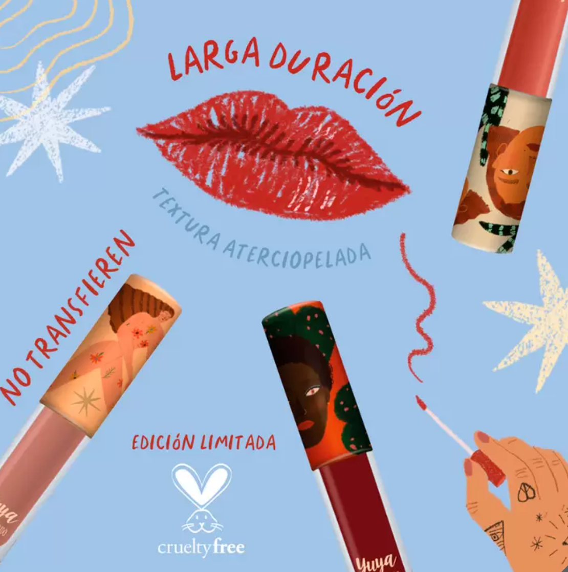 Yuya Mini Labiales Velvet 6 piezas - KOZ