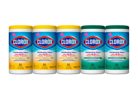 Clorox Toallas Desinfectantes 5 piezas con 85 Toallitas cada una - .
