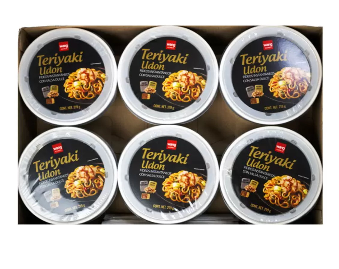 Teriyaki Udon Fideos Instantáneos 6 pzs de 219 grs - KOZ