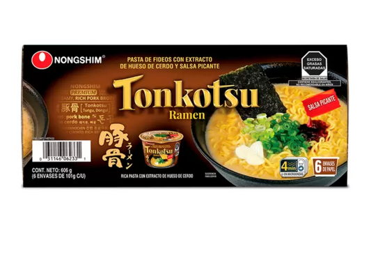 Nongshim Tonkotsu Ramen 6 pzas de 101 grs - KOZ