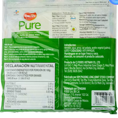 CJ Foods Hojas De Arroz 3 pzs de 280grs - KOZ