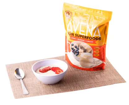 Molinos Del Sol Avena con Superfoods Chía-Quinoa-Linaza 1 kg - .