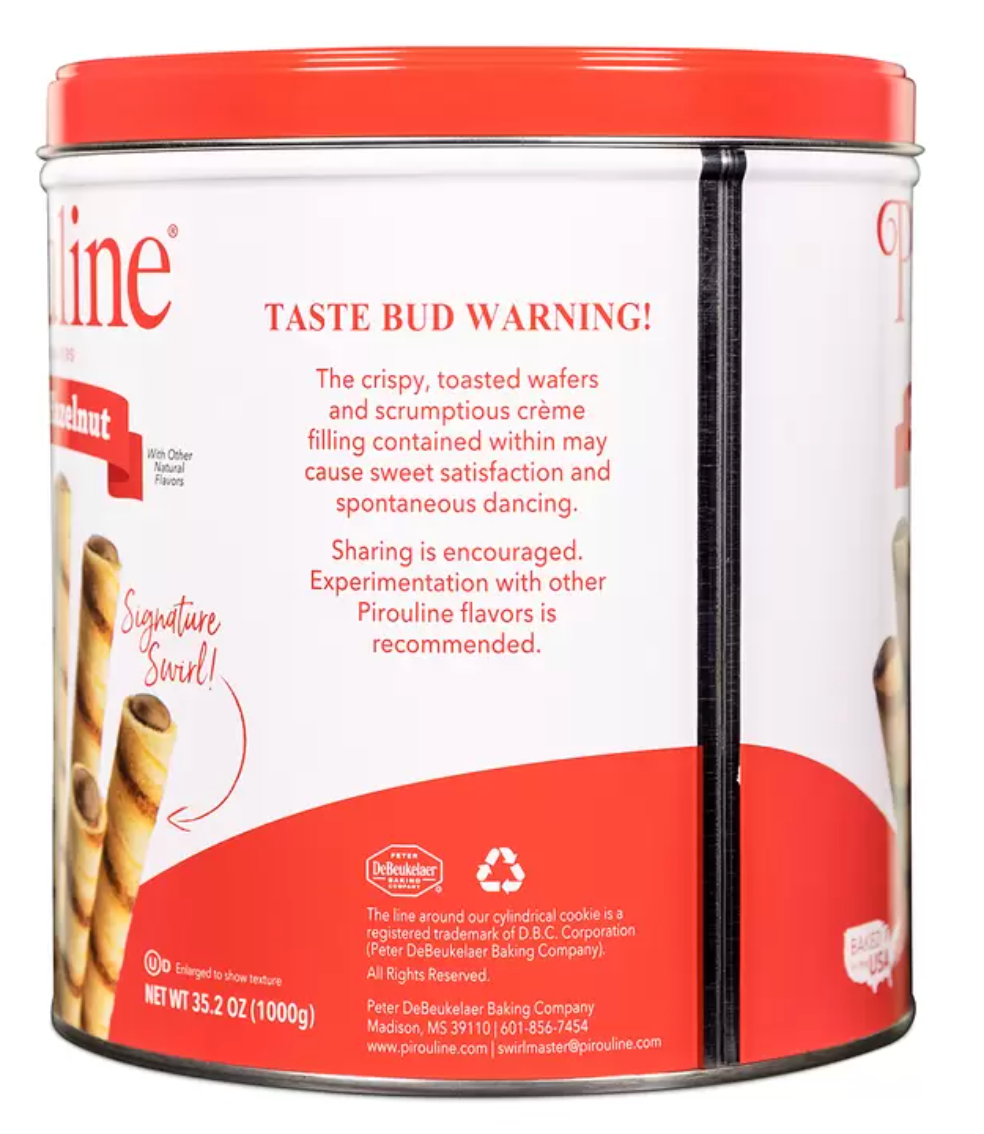 Pirouline Galletas Barquillo Con Relleno Cremoso 1 kg - KOZ