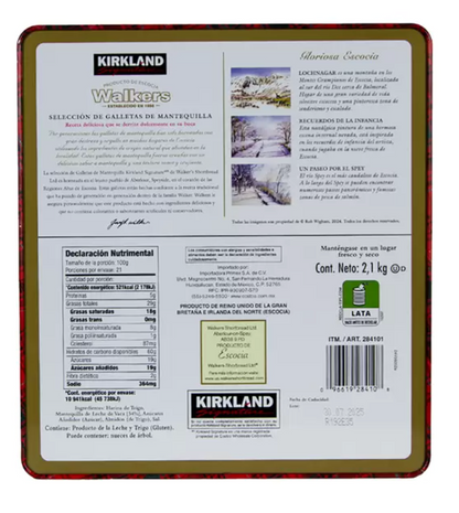 Kirkland Signature Selección de Galletas de Mantequilla 2.1 kg - KOZ