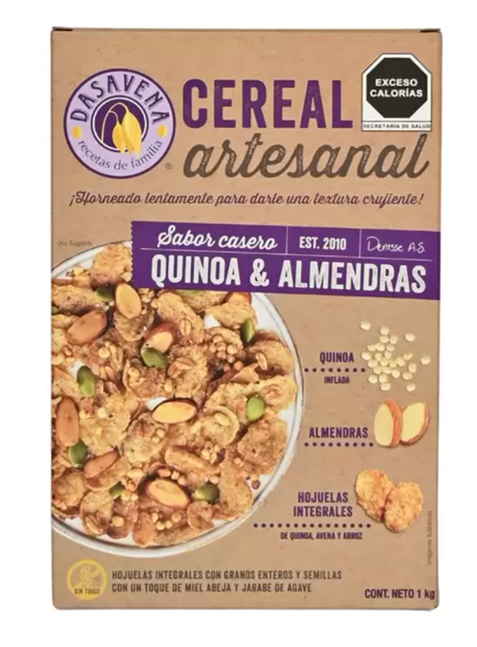 Dasavena Cereal Quinoa y Almendras 1 kg - .