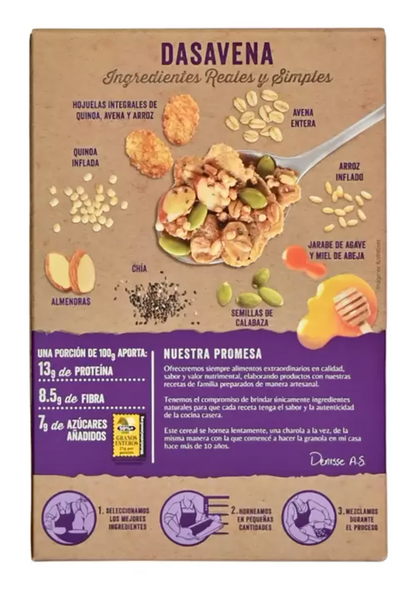 Dasavena Cereal Quinoa y Almendras 1 kg - KOZ