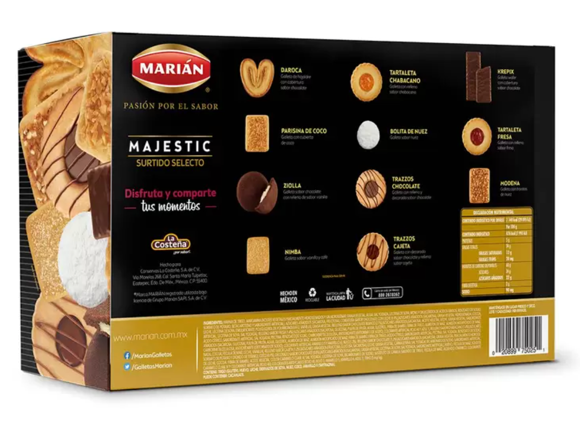 Marián Majestic Surtido Selecto de Galletas 1.5 kg - .