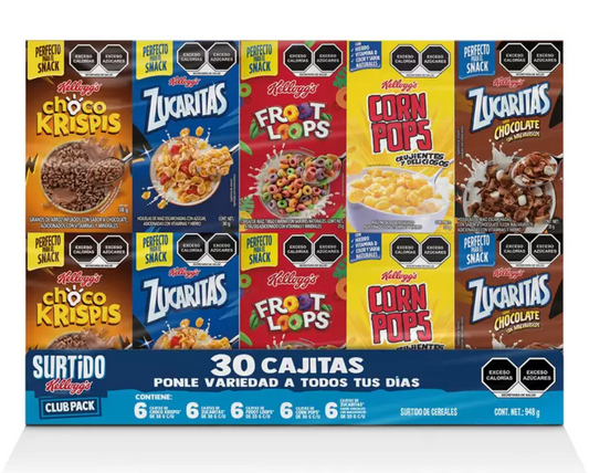 Kellogg's Surtido de Cereales 30 piezas - KOZ
