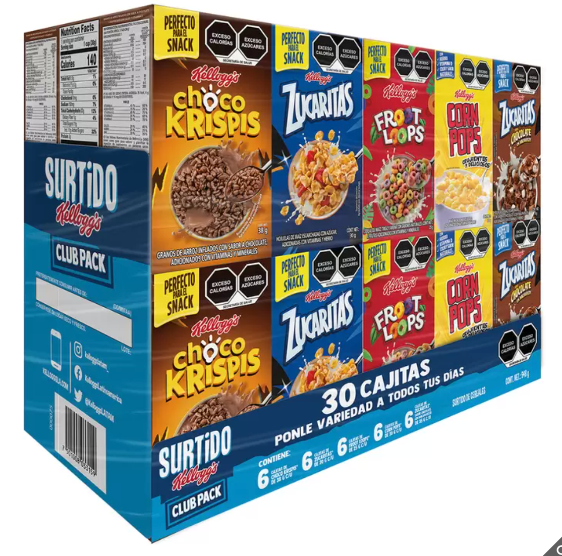 Kellogg's Surtido de Cereales 30 piezas - .