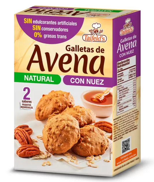 Taifelds Galletas de Avena Natural y Nuez 1kg - KOZ