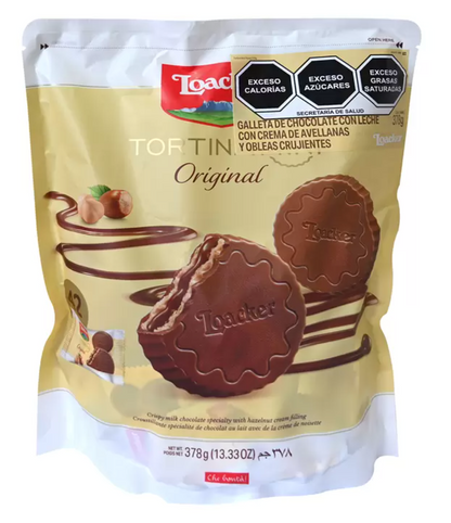 Loacker Tortina Mini Galletas Cubiertas de Chocolate 378 grs - KOZ
