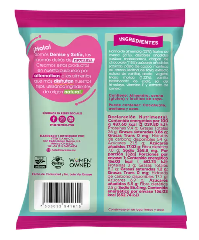 Morama Galletas Chispas Chocolate 384 grs - KOZ