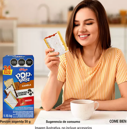 Kellogg's Pop Tarts Tartas de Trigo Escarchadas Rellenas 1.15 kg - KOZ