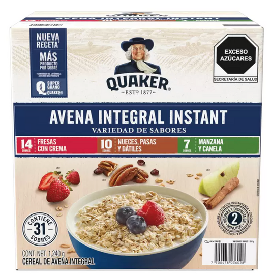 Quaker Avena Instantanea de 31 Sobres - KOZ
