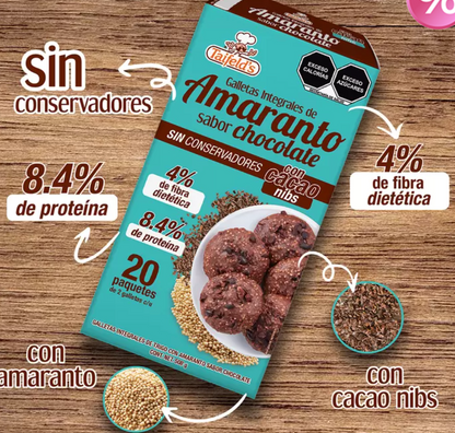 Taifelds Galletas Integrales de Amaranto Sabor Chocolate 508 grs - KOZ