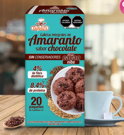 Taifelds Galletas Integrales de Amaranto Sabor Chocolate 508 grs - KOZ