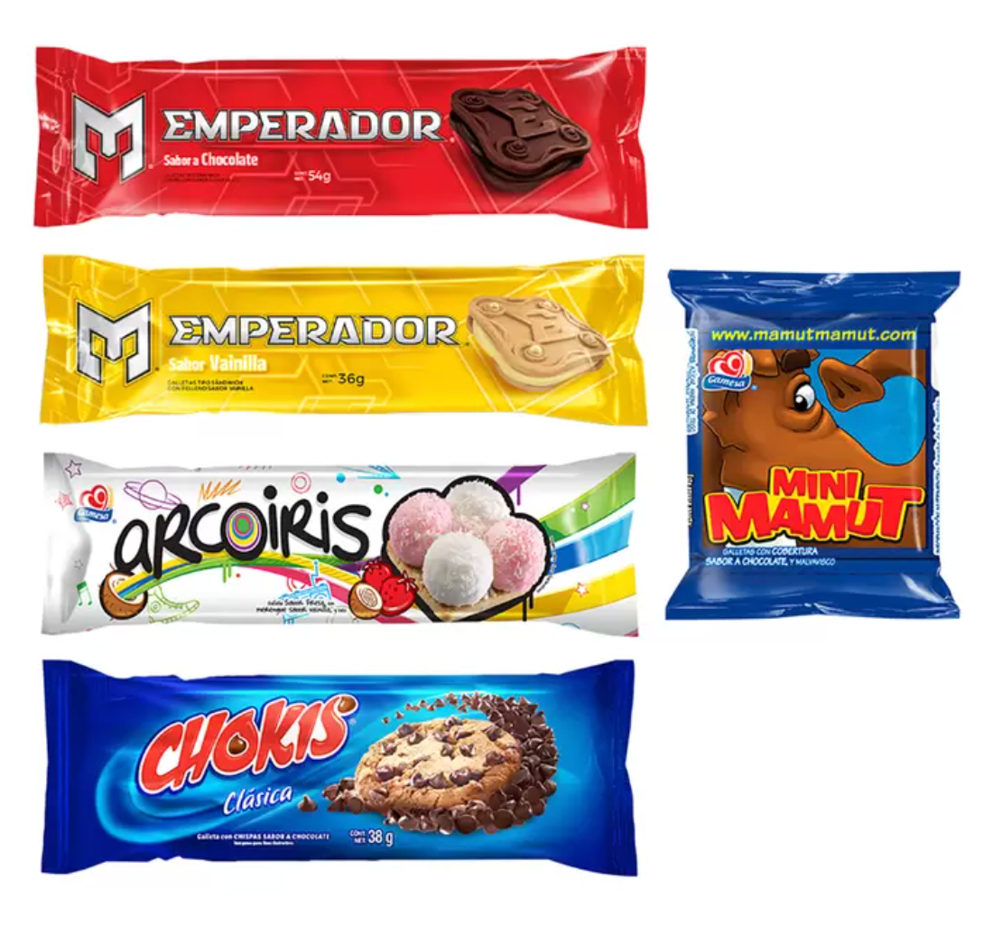 Gamesa Surtido de Galletas Peke Pakes 40 piezas - .