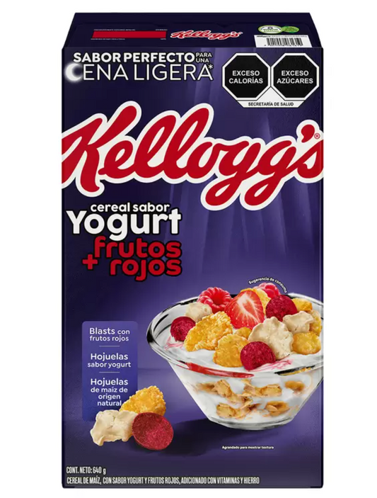 Kellogg's Cereal Sabor Yogurt Frutos Rojos 640 grs - KOZ