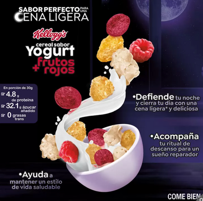 Kellogg's Cereal Sabor Yogurt Frutos Rojos 640 grs - .